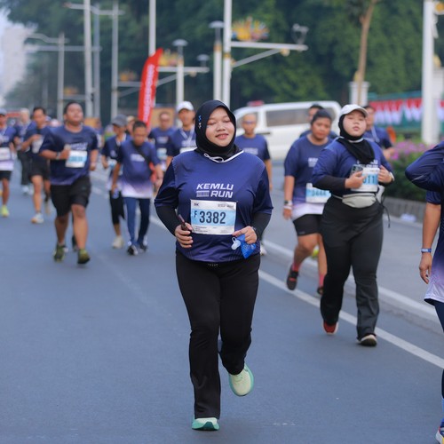 Race photo from KEMLU RUN 2026