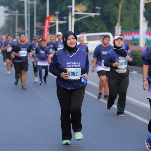 Race photo from KEMLU RUN 2026