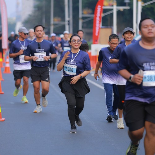 Race photo from KEMLU RUN 2026