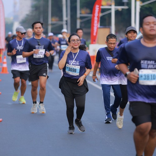 Race photo from KEMLU RUN 2026