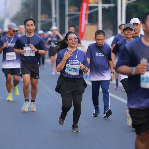 Race photo from KEMLU RUN 2026