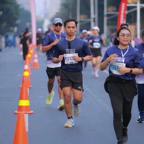 Race photo from KEMLU RUN 2026