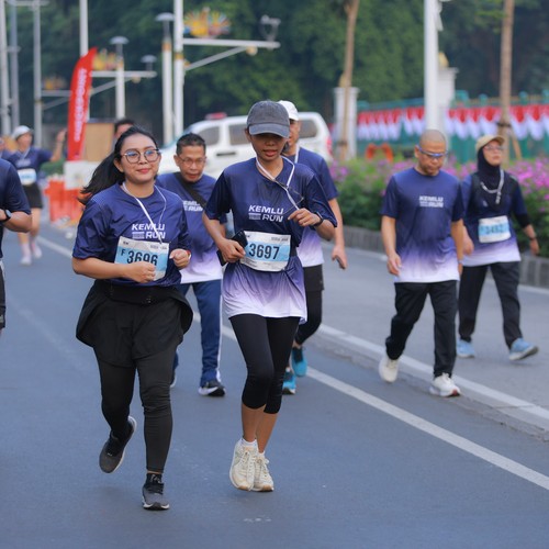 Race photo from KEMLU RUN 2026
