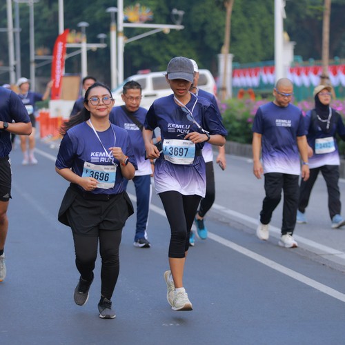 Race photo from KEMLU RUN 2026