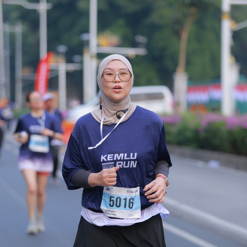 Race photo from KEMLU RUN 2026