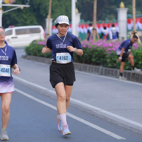 Race photo from KEMLU RUN 2026