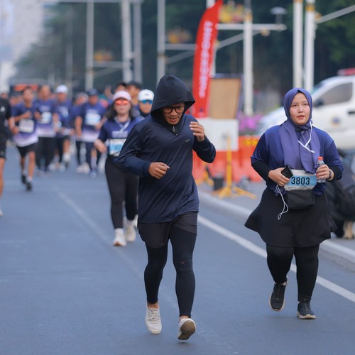 Race photo from KEMLU RUN 2026