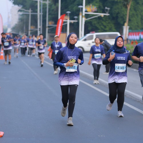 Race photo from KEMLU RUN 2026