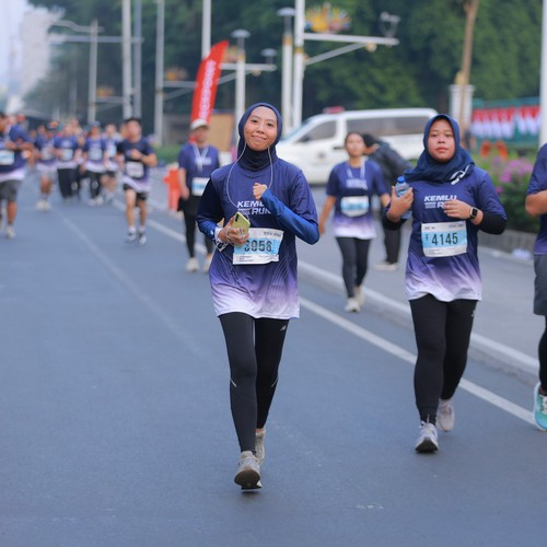 Race photo from KEMLU RUN 2026