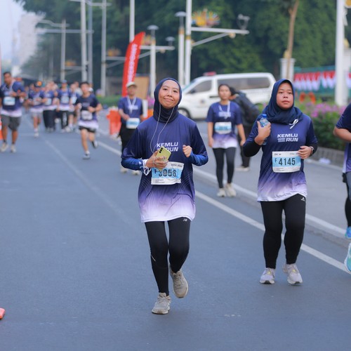 Race photo from KEMLU RUN 2026