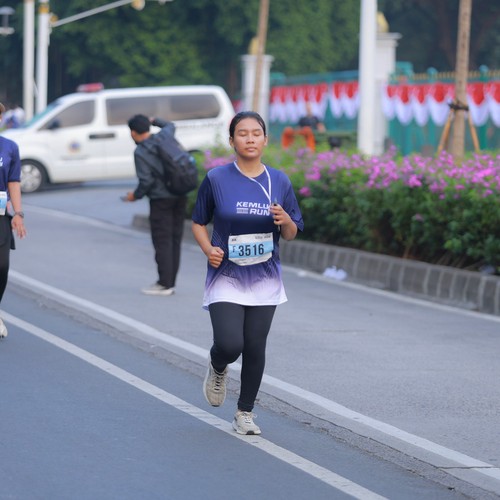 Race photo from KEMLU RUN 2026