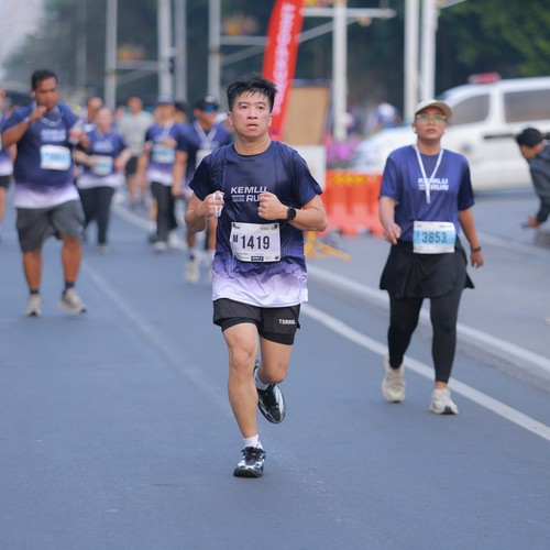 Race photo from KEMLU RUN 2026