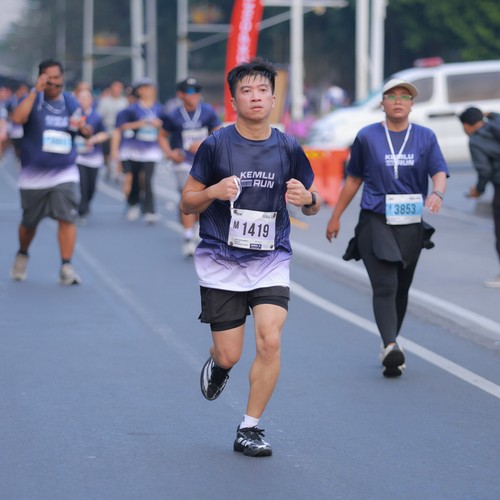 Race photo from KEMLU RUN 2026