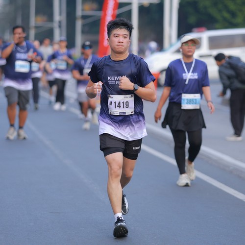 Race photo from KEMLU RUN 2026
