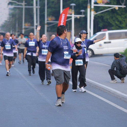 Race photo from KEMLU RUN 2026