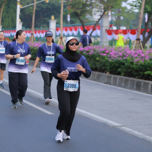 Race photo from KEMLU RUN 2026