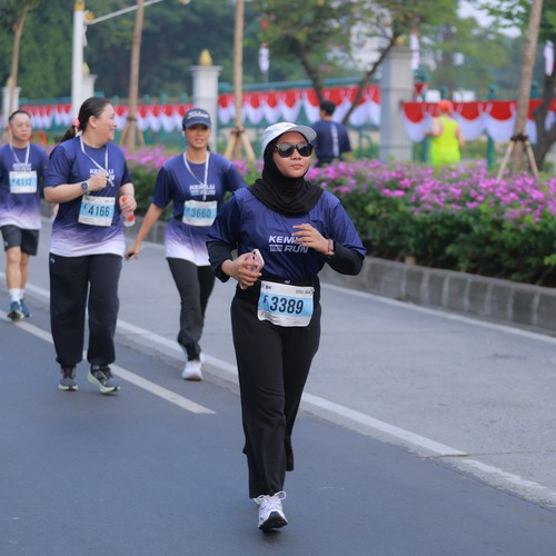 Race photo from KEMLU RUN 2026