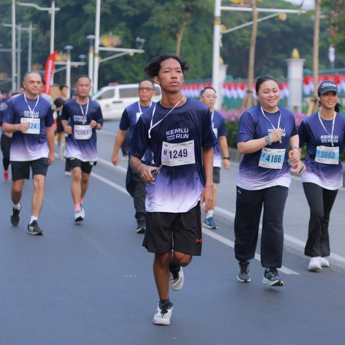 Race photo from KEMLU RUN 2026