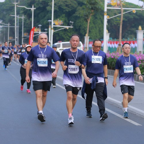 Race photo from KEMLU RUN 2026