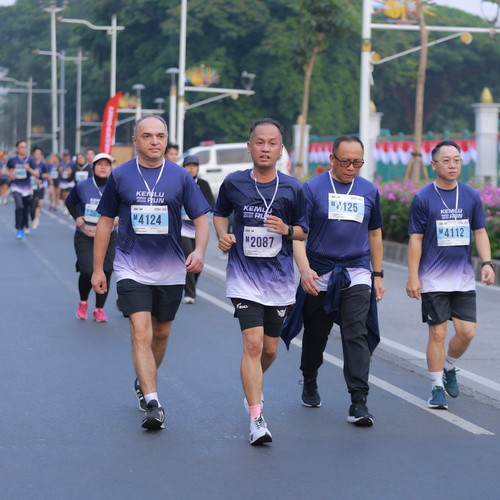 Race photo from KEMLU RUN 2026