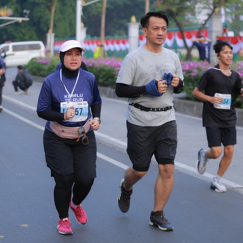 Race photo from KEMLU RUN 2026