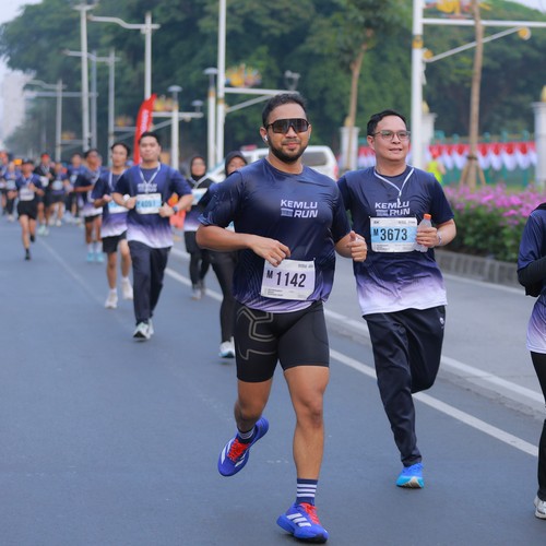 Race photo from KEMLU RUN 2026