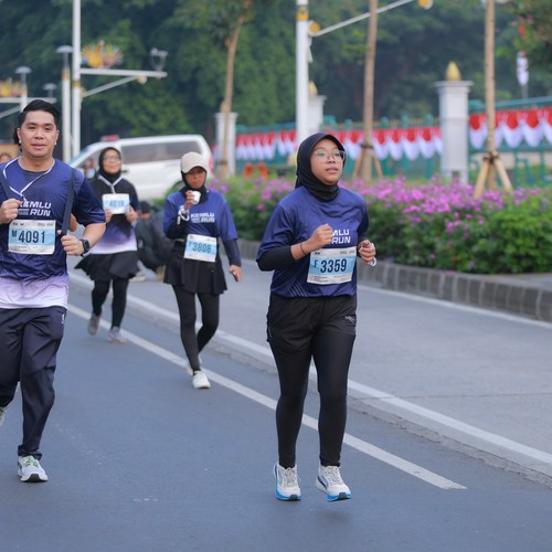 Race photo from KEMLU RUN 2026