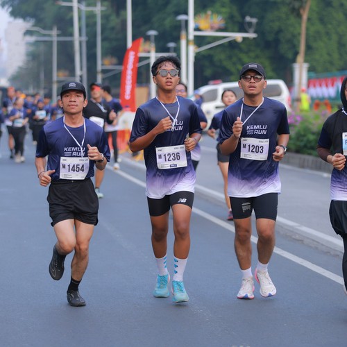 Race photo from KEMLU RUN 2026