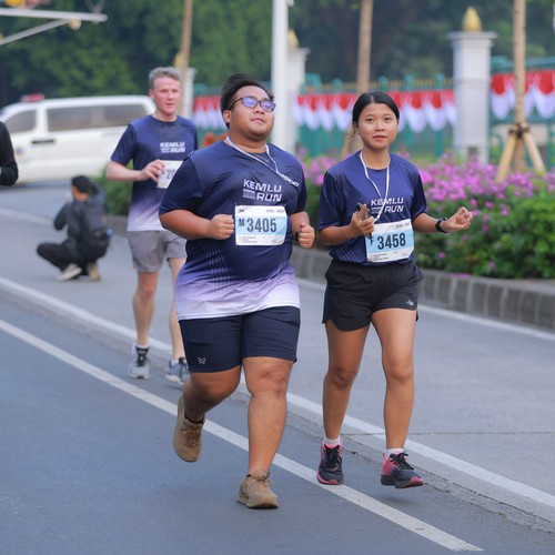 Race photo from KEMLU RUN 2026