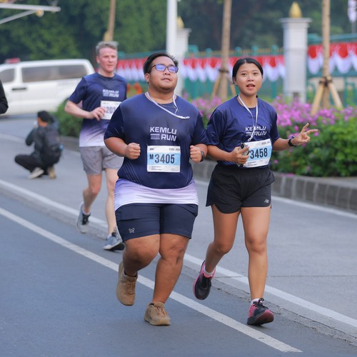 Race photo from KEMLU RUN 2026