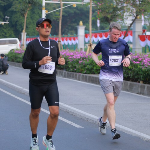 Race photo from KEMLU RUN 2026