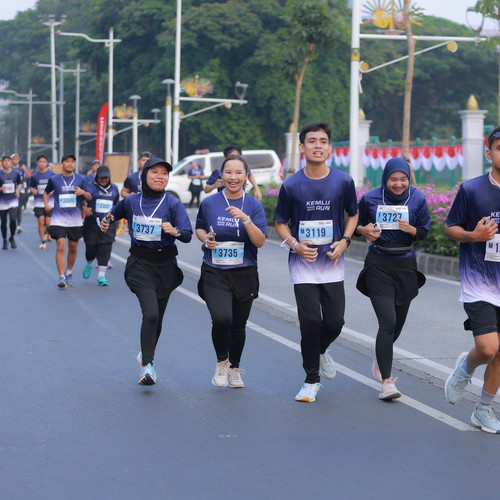 Race photo from KEMLU RUN 2026
