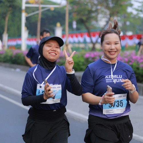 Race photo from KEMLU RUN 2026