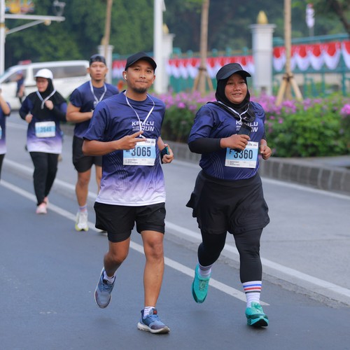 Race photo from KEMLU RUN 2026
