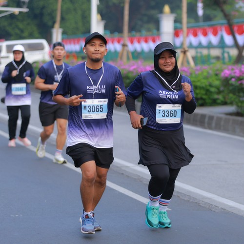 Race photo from KEMLU RUN 2026
