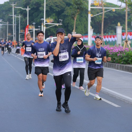 Race photo from KEMLU RUN 2026