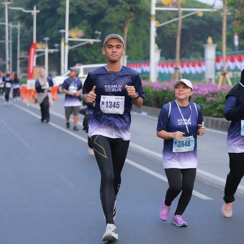 Race photo from KEMLU RUN 2026