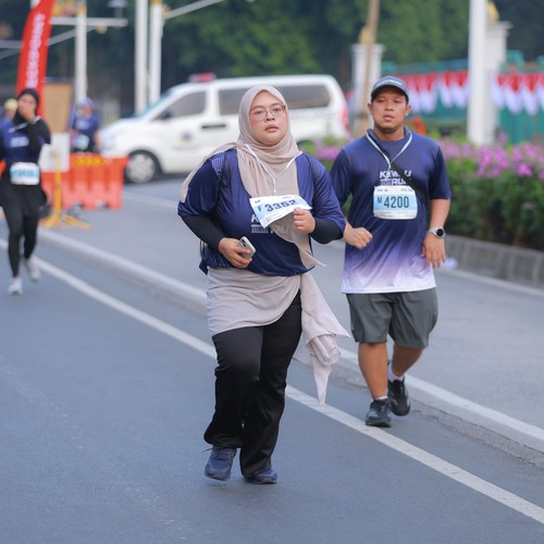 Race photo from KEMLU RUN 2026