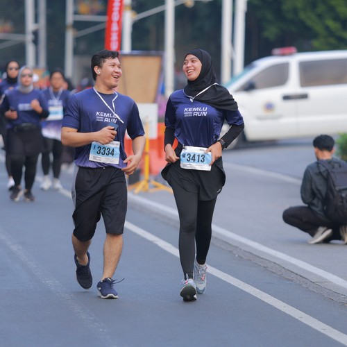 Race photo from KEMLU RUN 2026