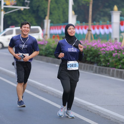 Race photo from KEMLU RUN 2026