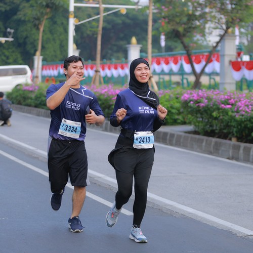 Race photo from KEMLU RUN 2026