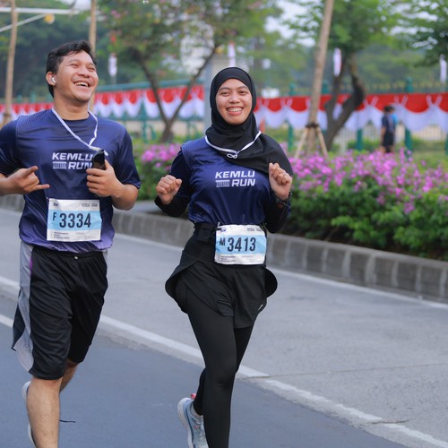 Race photo from KEMLU RUN 2026