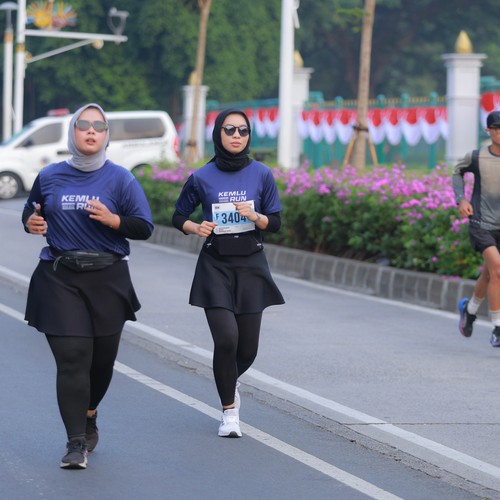 Race photo from KEMLU RUN 2026