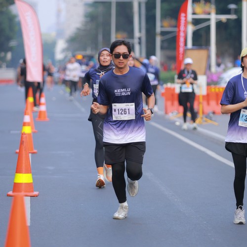 Race photo from KEMLU RUN 2026