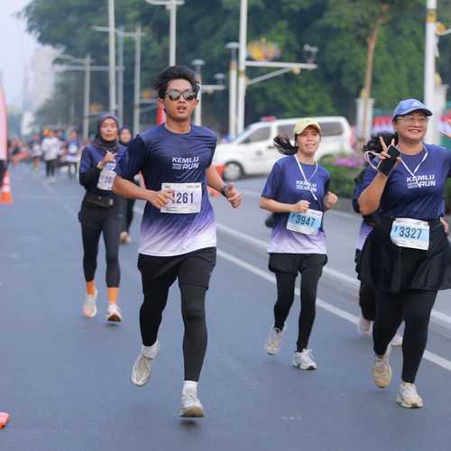 Race photo from KEMLU RUN 2026