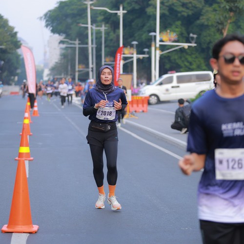 Race photo from KEMLU RUN 2026
