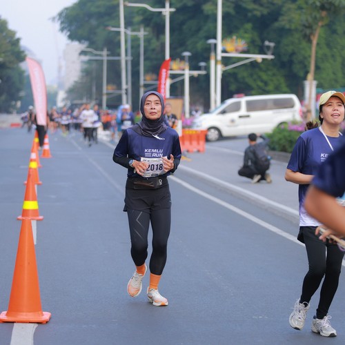 Race photo from KEMLU RUN 2026