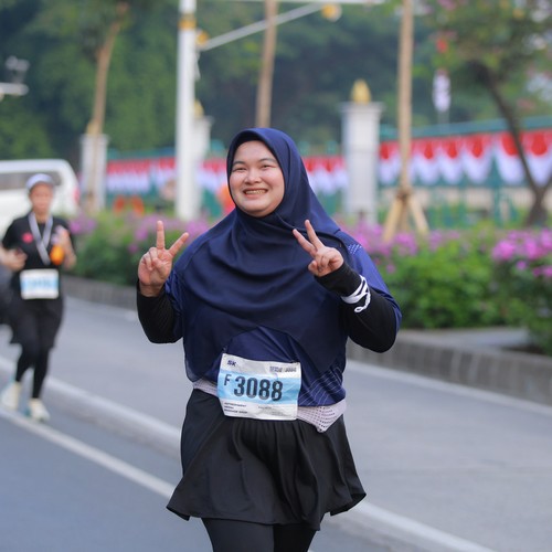 Race photo from KEMLU RUN 2026