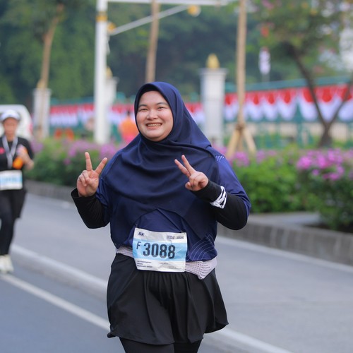 Race photo from KEMLU RUN 2026