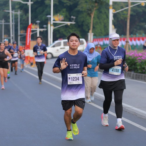 Race photo from KEMLU RUN 2026